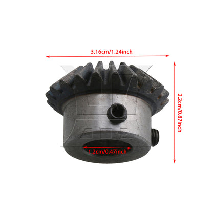 BQLZR 1pc Bevel Gear 1.5 Molds 20 Teeth 12mm for Industrial Transmission Transportation