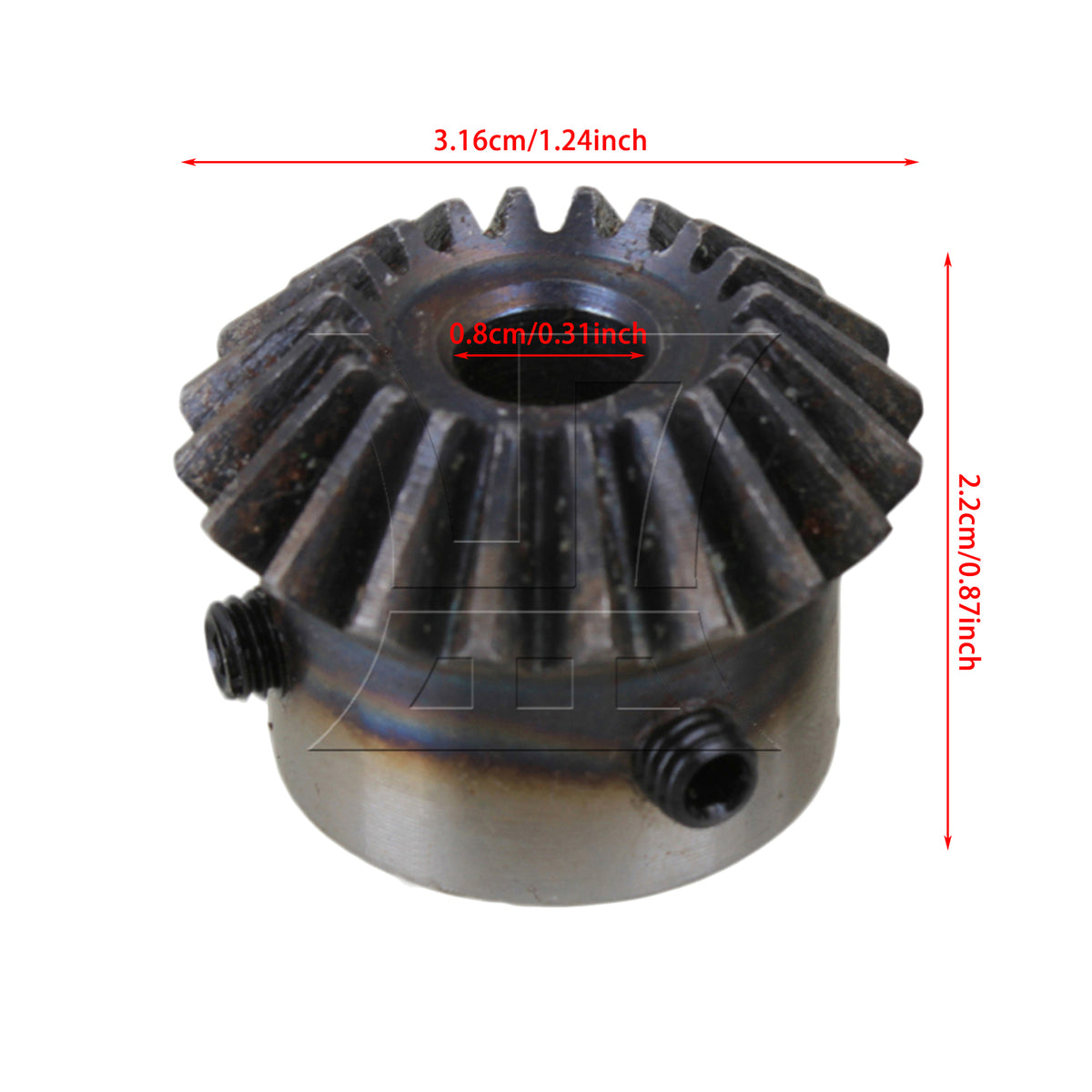 BQLZR 1pc 1.5 Mode 20 Tooth Taper Gear 8mm for Agricultural Equipment