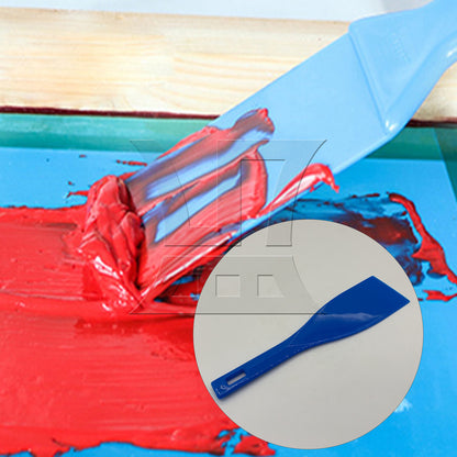 BQLZR 1pc Plastic Printing Ink Spatula 286x77mm Blue for Matching Ink