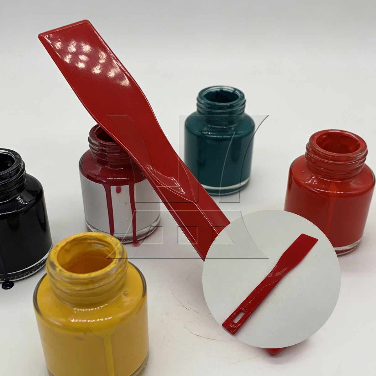 BQLZR 1pc Plastic Printing Ink Spatula 295x45mm Red Printing Machine