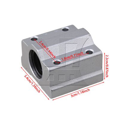 BQLZR 1pc Linear Motion Ball Bearing Slide Block Scs8Uu M2 for Industrial Transmission Transportation