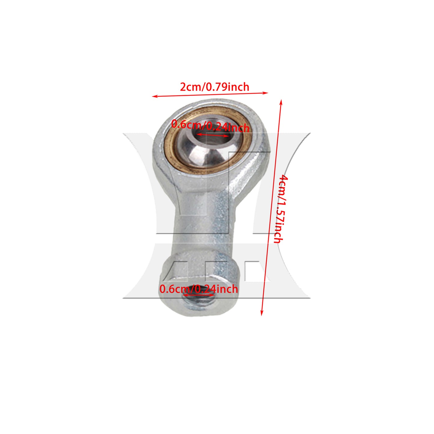 BQLZR 1pc Internal Thread Positive Tooth Rod Joint Bearing 6mm Fish Eye Spherical Plain Bearing