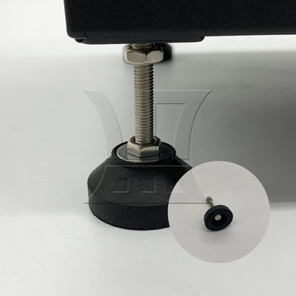 BQLZR 1pc Nylon Adjustable Leveling Feet M8 x 50mm x 60mm Anti-Slip Furniture Feet With Screws