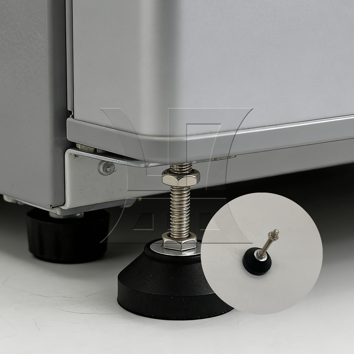 BQLZR 1pc Nylon Adjustable Leveling Feet M8 x 50mm x 60mm Anti-Slip Furniture Feet With Screws
