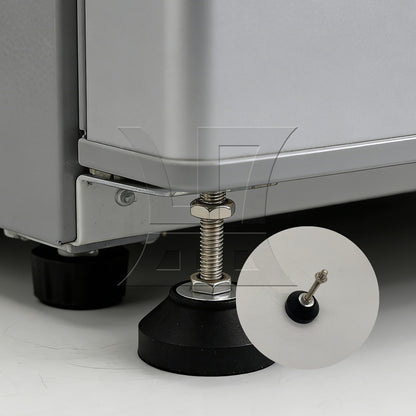 BQLZR 1pc Nylon Adjustable Leveling Feet M8 x 50mm x 60mm Anti-Slip Furniture Feet With Screws