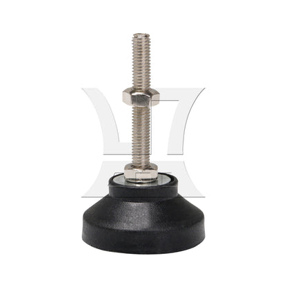 BQLZR 1pc Nylon Adjustable Leveling Feet M8 x 50mm x 60mm Anti-Slip Furniture Feet With Screws