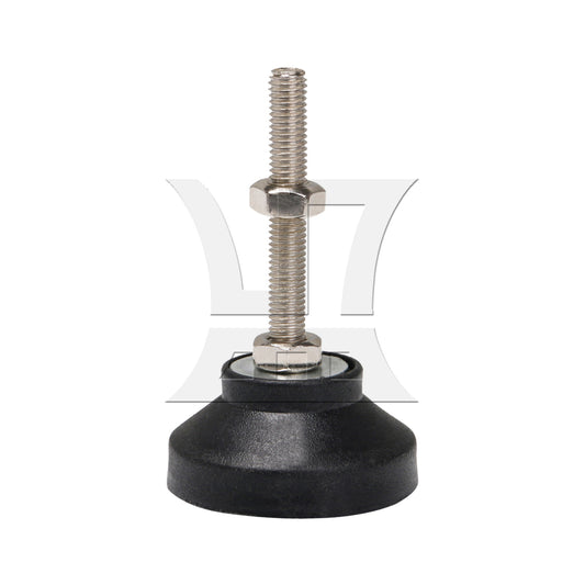 BQLZR 1pc Nylon Adjustable Leveling Feet M8 x 50mm x 60mm Anti-Slip Furniture Feet With Screws