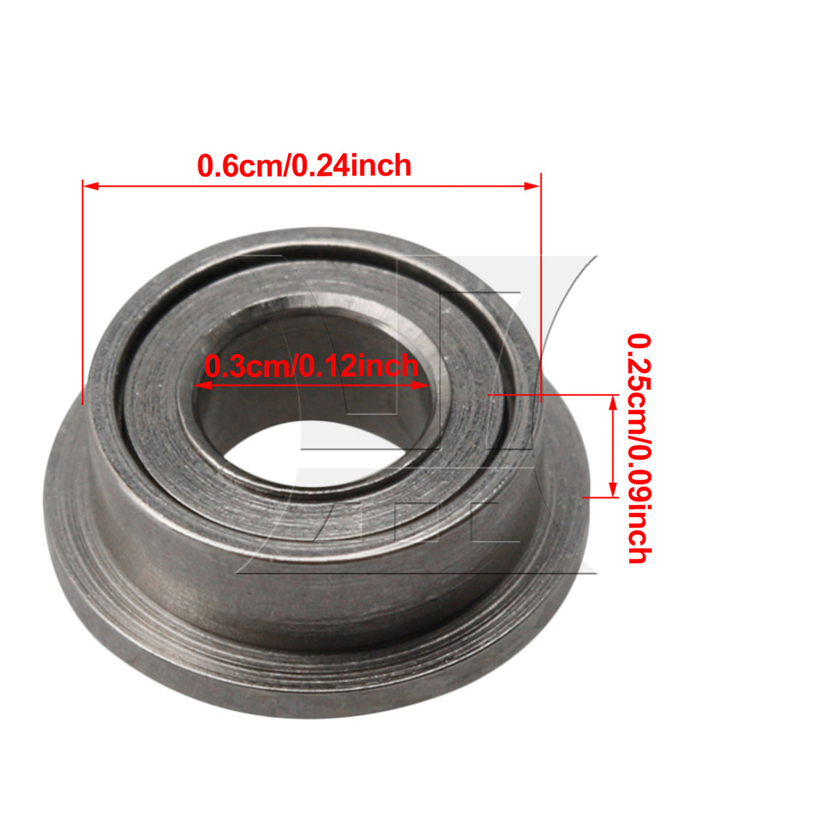 BQLZR 1pc Micro Flange Ball Bearing MF63ZZ 3x6x2.5mm for Household Appliances