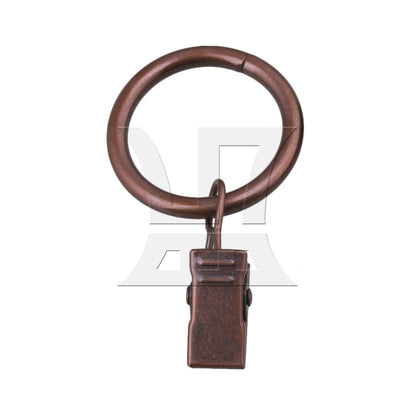 BQLZR 1pc Curtain Clip Ring 3.5mm x Inner Diameter 25mm Red Bronze for Living Room Bedroom Curtains Roman Circle