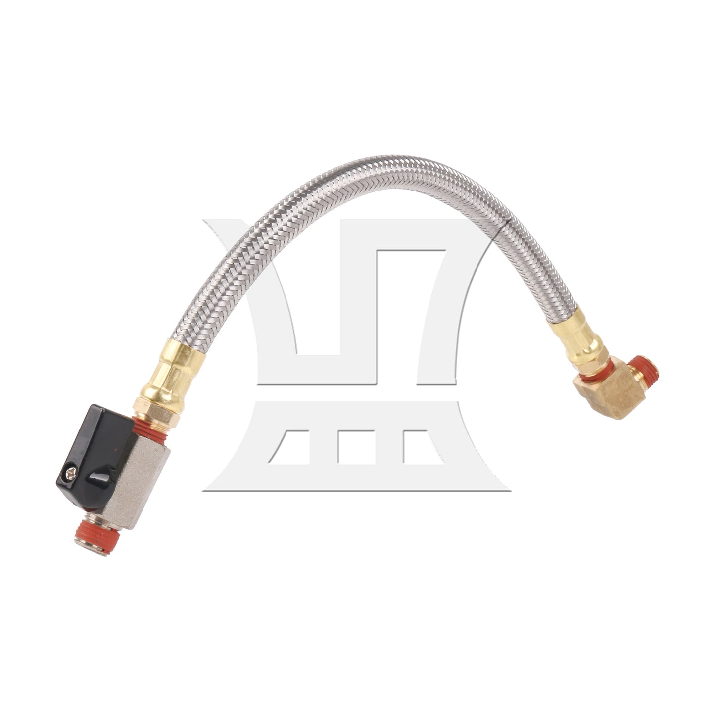 BQLZR Air Compressor Extended Tank 13.39 Inch Drain Hose 1/4" NPT Elbow Fitting Set