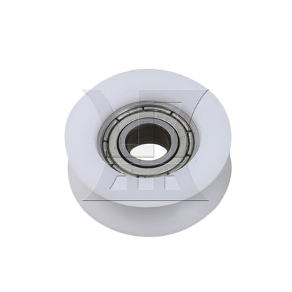BQLZR 1pc Ball Bearing Pulley 6 x 24 x 9mm White for Cabinet Door Sliding Door Pulley