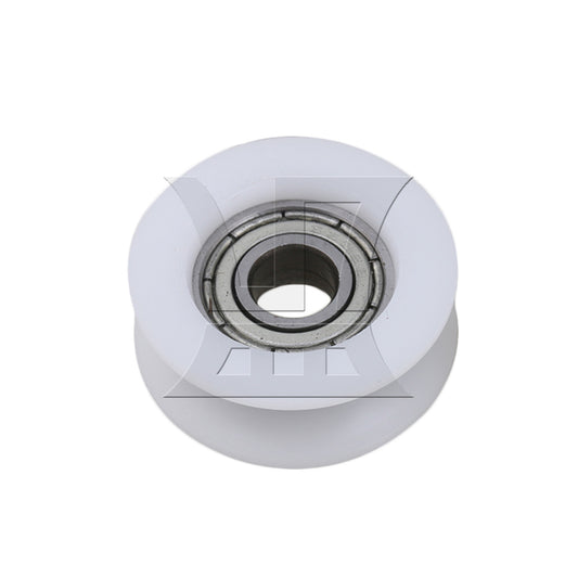 BQLZR 1pc Ball Bearing Pulley 6 x 24 x 9mm White for Cabinet Door Sliding Door Pulley