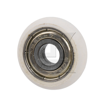 BQLZR 1pc Spherical Arc Pulley 8x27.5x8mm White Door And Window Pulleys