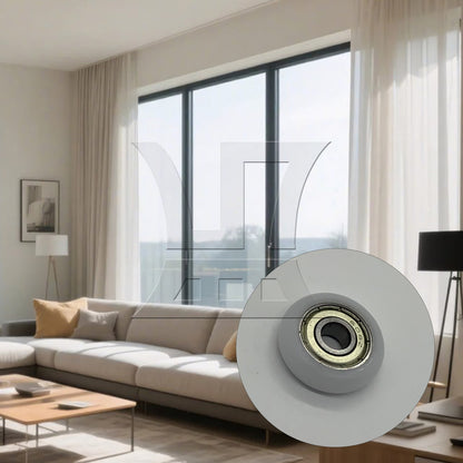 BQLZR 1pcs Spherical Arc Pulley 8x30x8.5mm White Arc Plastic Bearing