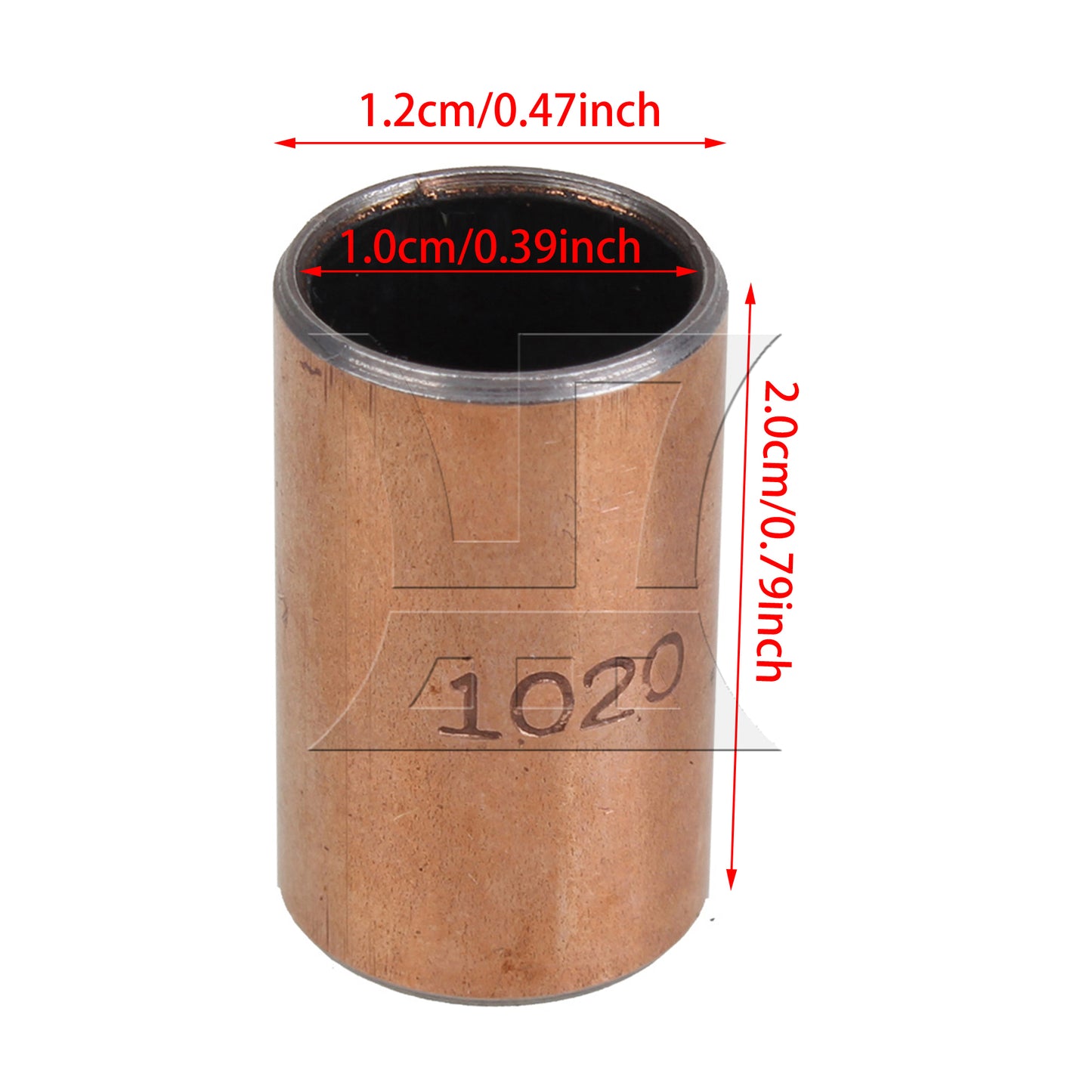 BQLZR 1pc Oil-Free Lubricated Bearing Copper Sleeve Sf-1 10 x 12 x 20mm For Industrial Machine Tools, Machinery And Equipment
