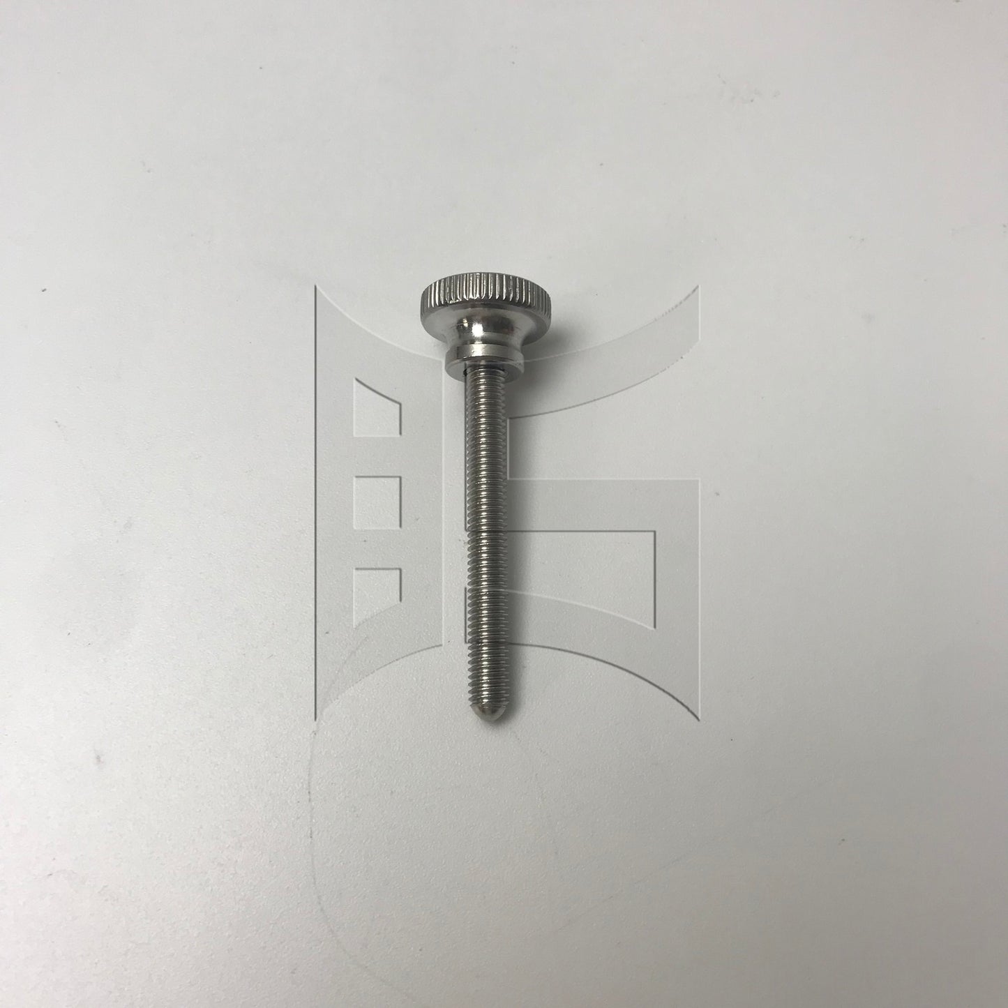 BQLZR 1pc 304 Stainless Steel Knurled Thumb Screw M6 x 50mm Single-Head Flat-Head Hand-Tightened Screws