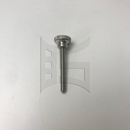 BQLZR 1pc 304 Stainless Steel Knurled Thumb Screw M6 x 50mm Single-Head Flat-Head Hand-Tightened Screws