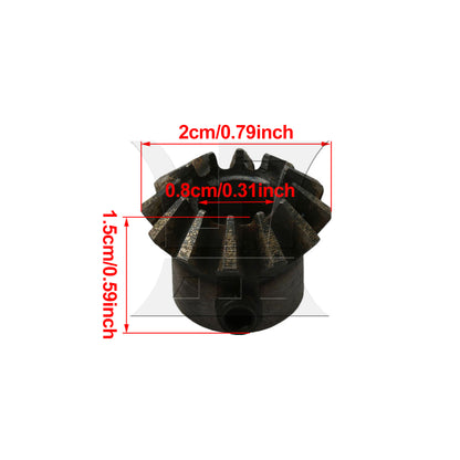 BQLZR 1pc Tapered Bevel Gear 1.5 Modules 12 Teeth 8mm for Industrial Transmission Components