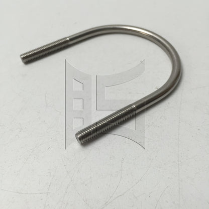 BQLZR 1pc 304Stainless Steel Pipe Fixing U-shaped Baffle Bolt M6x60mm for Fixed Hose