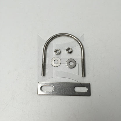 BQLZR 1pc 304Stainless Steel Pipe Fixing U-shaped Baffle Bolt M6x60mm for Fixed Hose