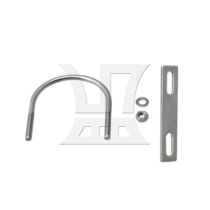 BQLZR 1pc 304Stainless Steel Pipe Fixing U-shaped Baffle Bolt M6x60mm for Fixed Hose