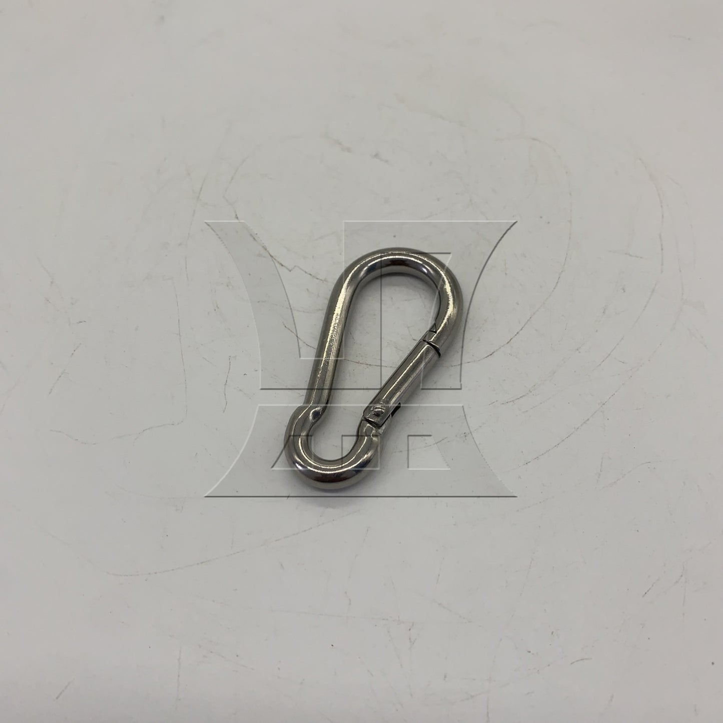 BQLZR 1pc 304 Stainless Steel Spring Loaded Gate Snap Ring M6 x 60mm Spring Buckle Hardware Accessories
