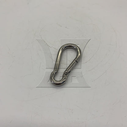 BQLZR 1pc 304 Stainless Steel Spring Loaded Gate Snap Ring M6 x 60mm Spring Buckle Hardware Accessories
