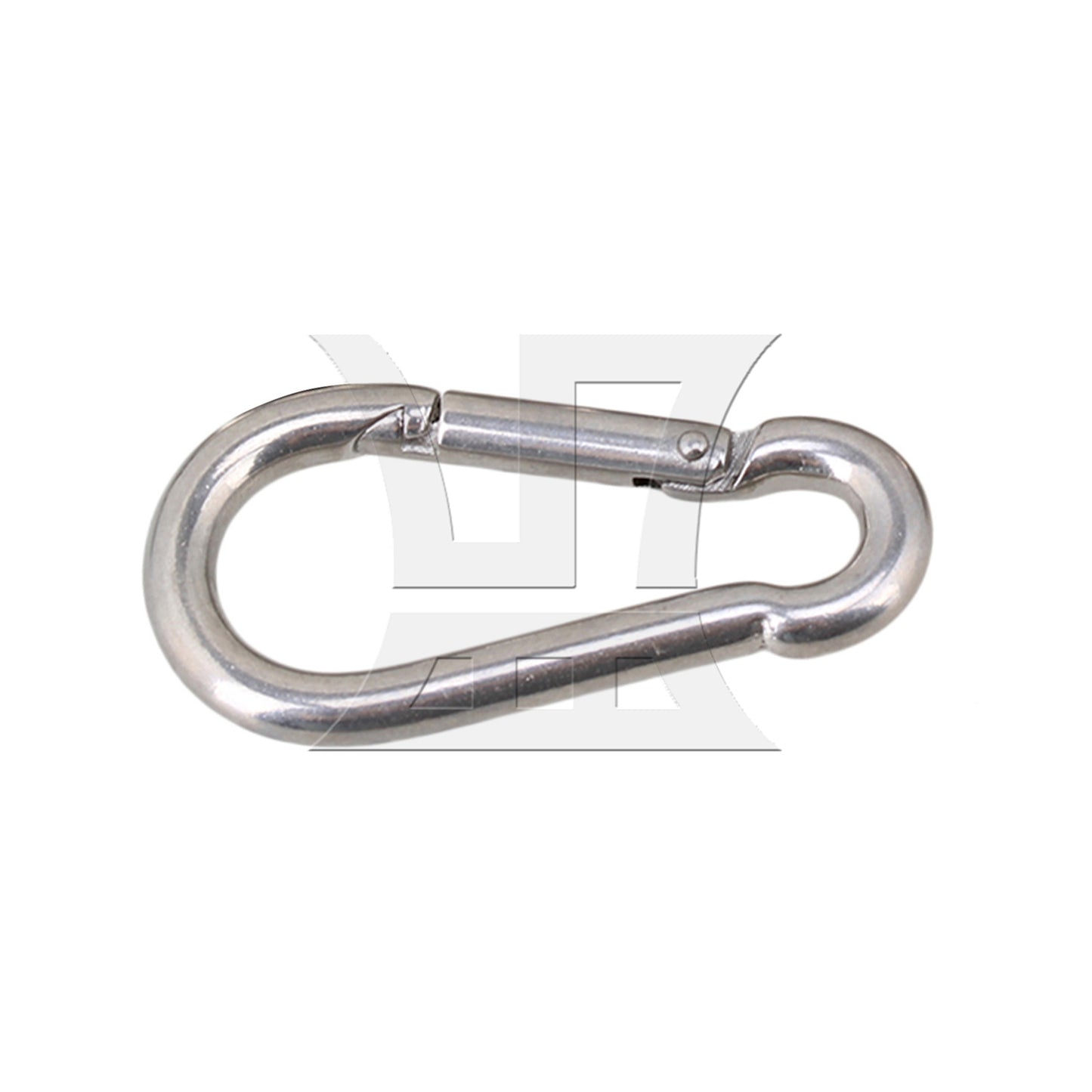 BQLZR 1pc 304 Stainless Steel Spring Loaded Gate Snap Ring M6 x 60mm Spring Buckle Hardware Accessories