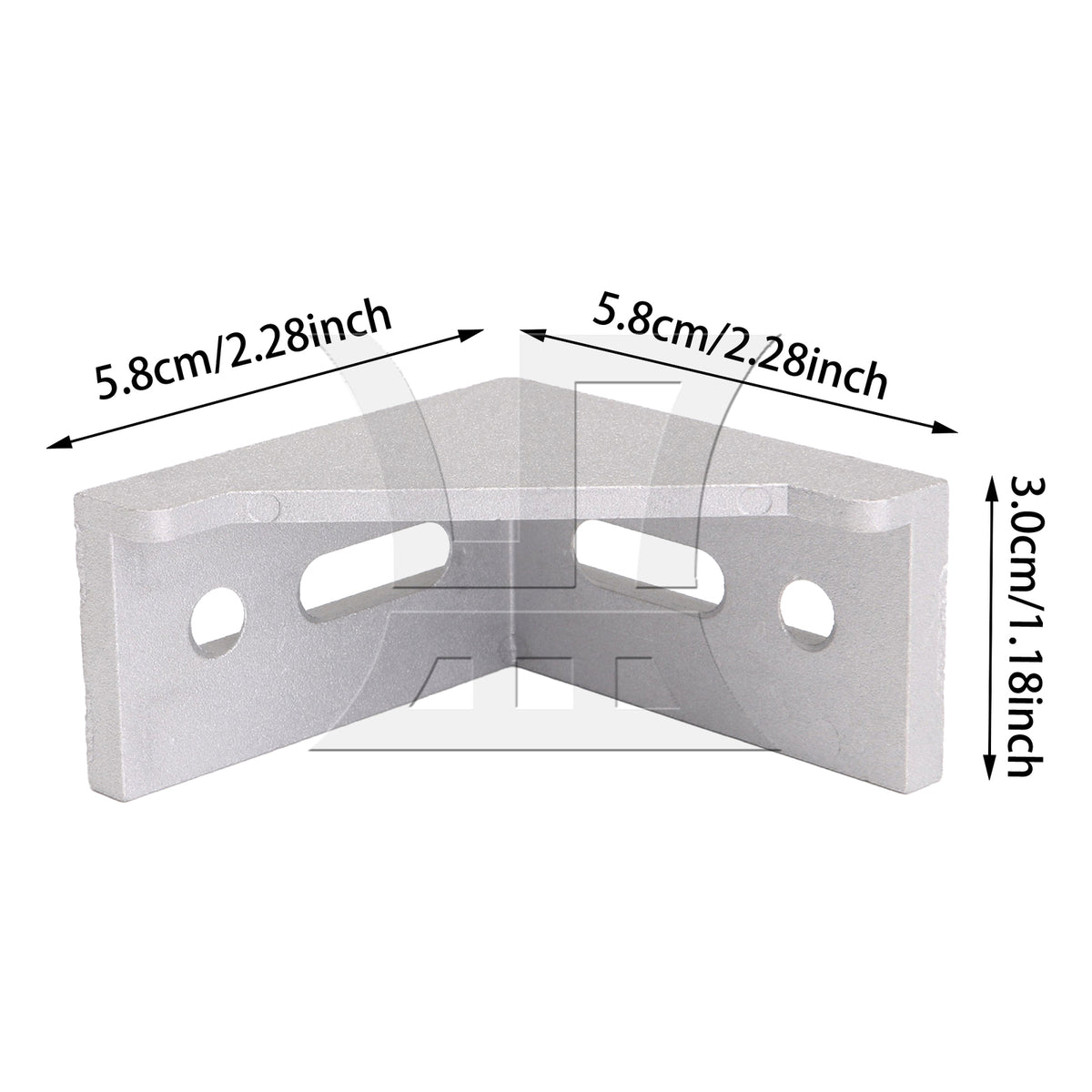 BQLZR 1pc L-Shaped Angle Bracket 3060 L-Shaped Angle Iron Cabinet Bathroom Cabinet Corner Code