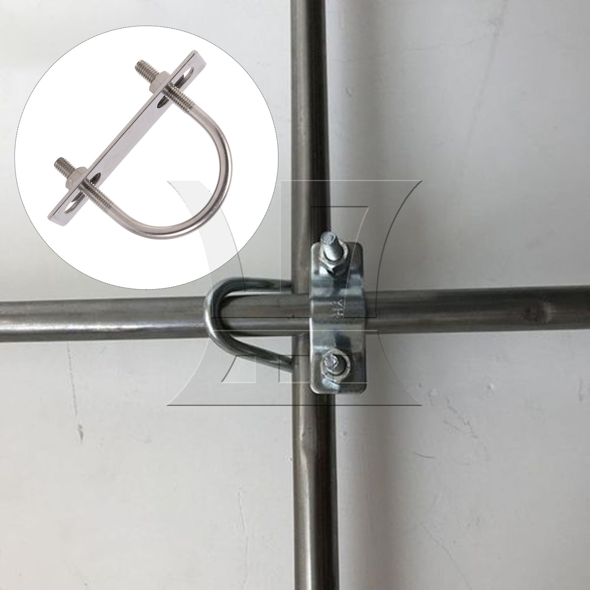 BQLZR Stainless Steel Boat Trailer U-Bolt Nut Set for Industrial Supplies M6x42mm