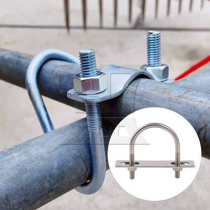 BQLZR Stainless Steel Boat Trailer U-Bolt Nut Set for Industrial Supplies M6x42mm