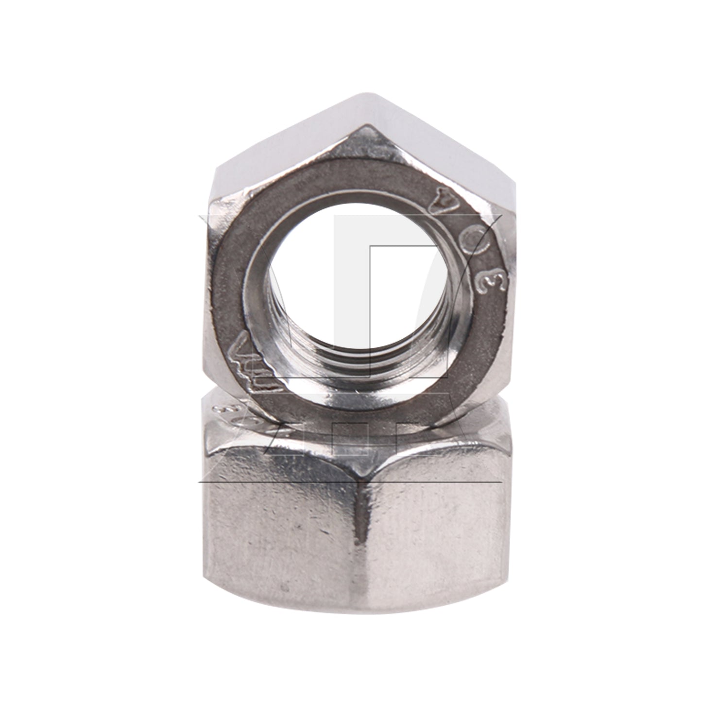BQLZR 25 Pieces Stainless Steel Hexagon Head Nuts for Home Improvement 1/4-20inch