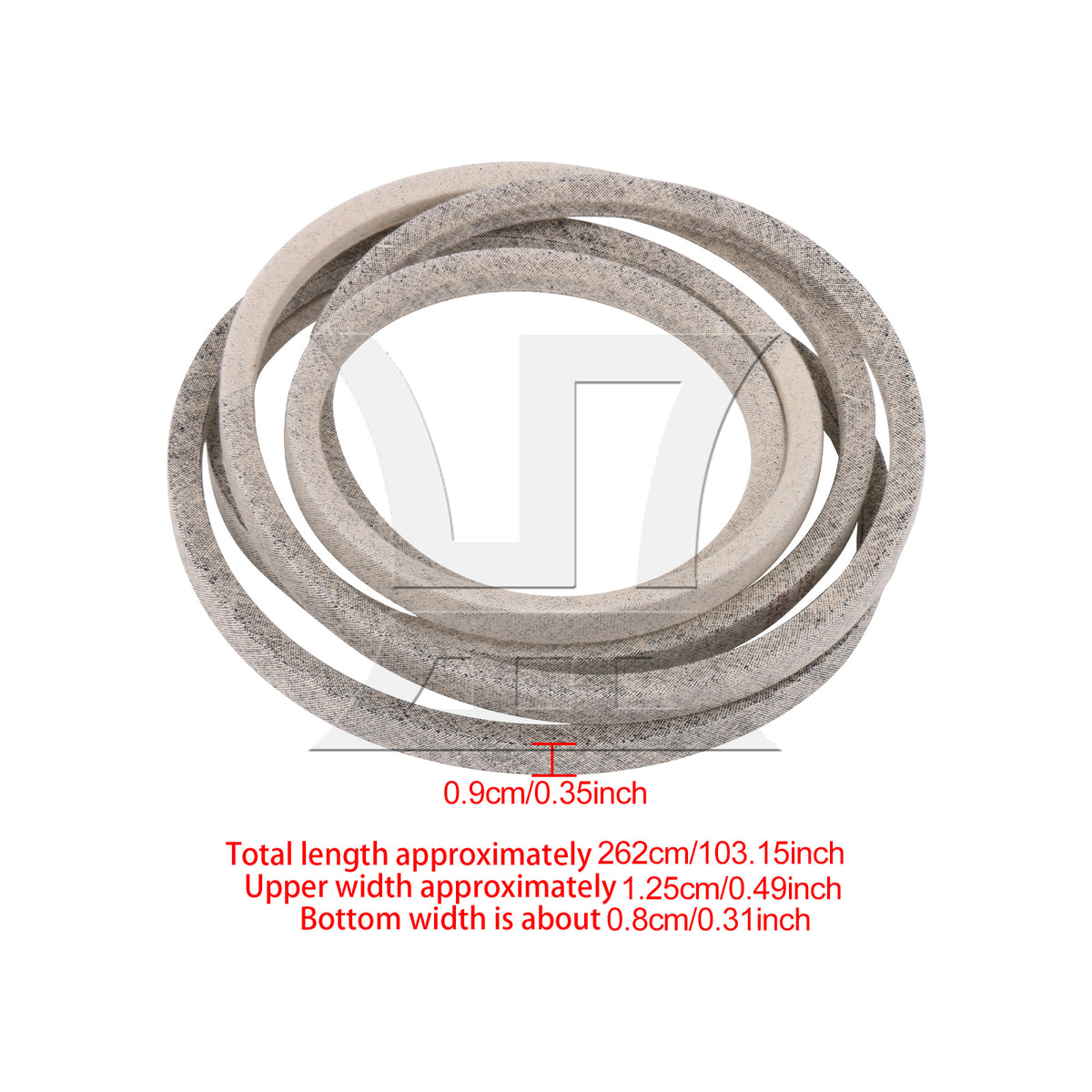 BQLZR Mower Deck Belt 1/2 Inch Width x 104 Inch Length Replacement for SPM215471655