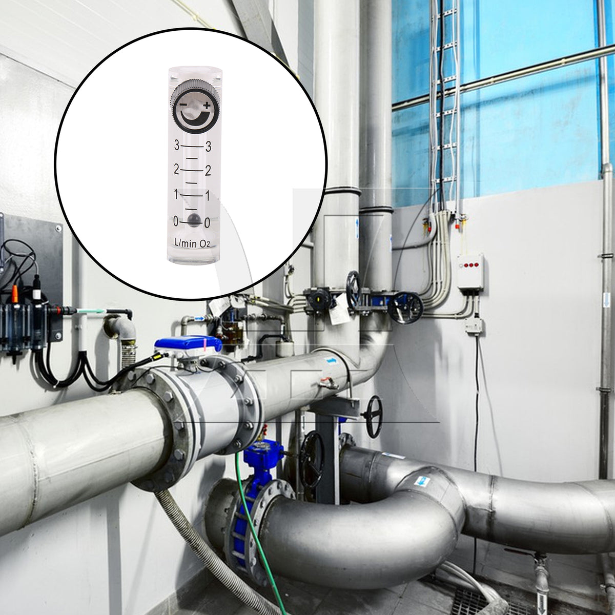 BQLZR Tube Type Acylic Flowmeter Tool LZQ-2 0-3LPM 0.6Mpa for Air Gas Transparent