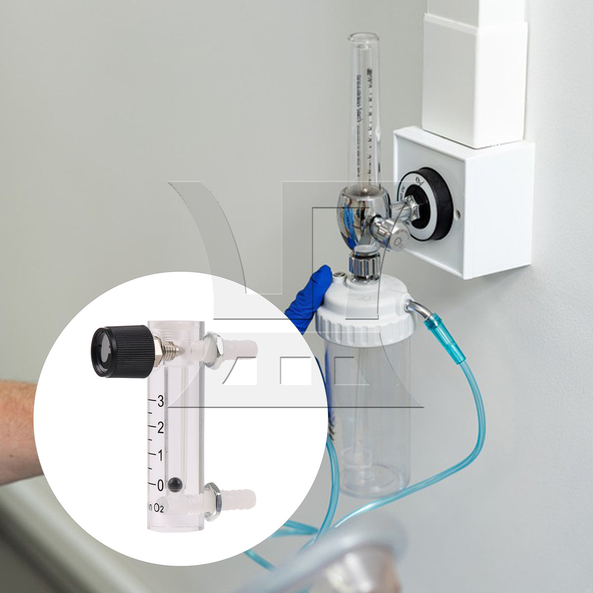 BQLZR Tube Type Acylic Flowmeter Tool LZQ-2 0-3LPM 0.6Mpa for Air Gas Transparent