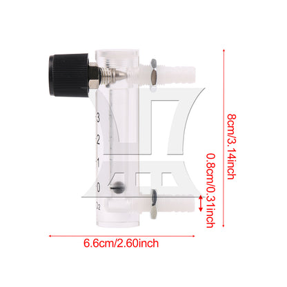 BQLZR Tube Type Acylic Flowmeter Tool LZQ-2 0-3LPM 0.6Mpa for Air Gas Transparent