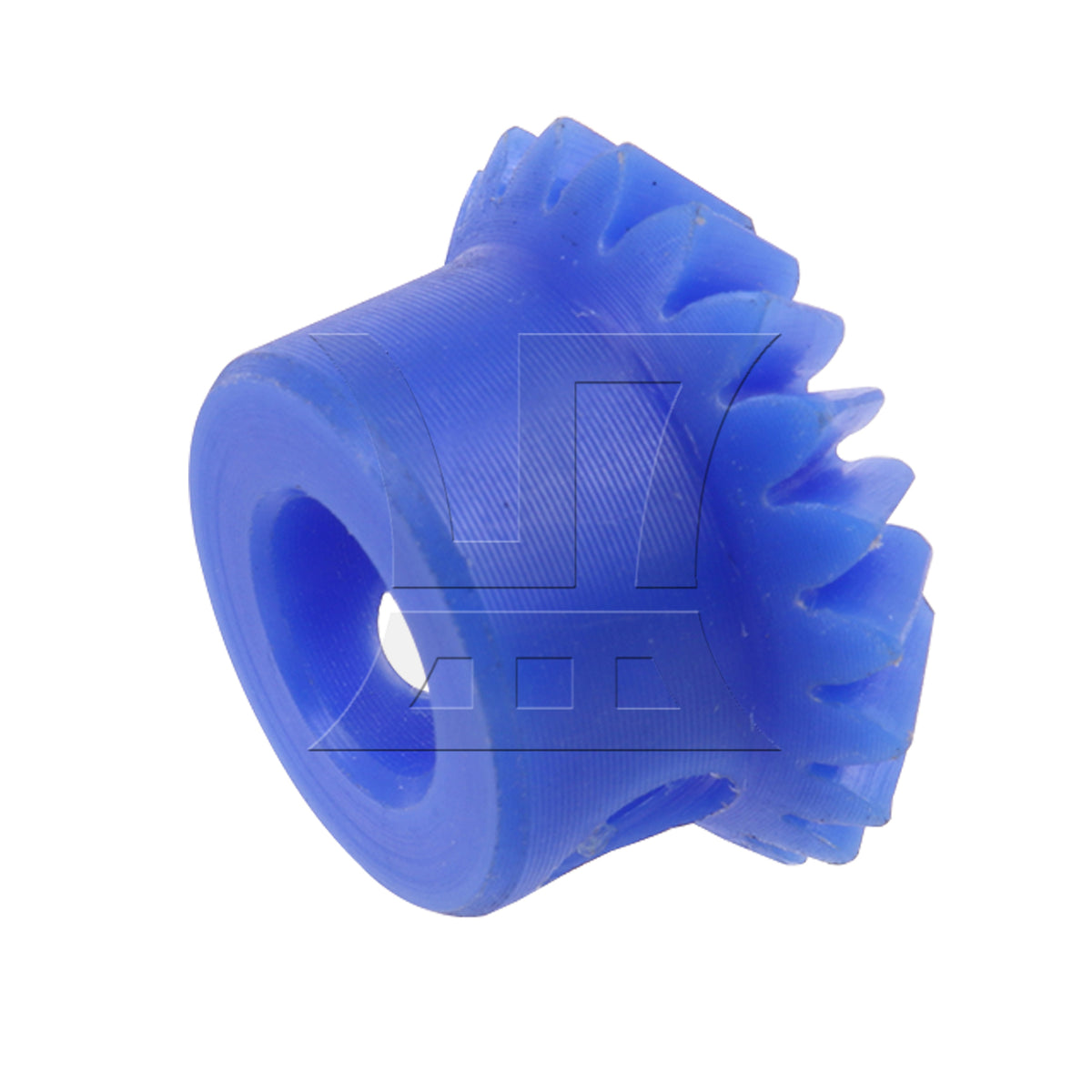BQLZR Bevel Gear Bevel Gear 1M 20T 1:1 Blue Nylon with M8 Fixing Hole & Screws Set