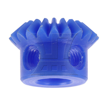 BQLZR Bevel Gear Bevel Gear 1M 20T 1:1 Blue Nylon with M8 Fixing Hole & Screws Set