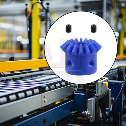 BQLZR Tapered Bevel Pinion Gear 1.5 Module 16 T M12 for Hardware 1:1 Blue Nylon Set