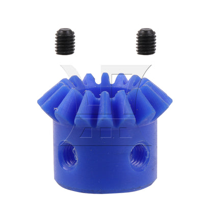 BQLZR Tapered Bevel Pinion Gear 1.5 Module 16 T M12 for Hardware 1:1 Blue Nylon Set