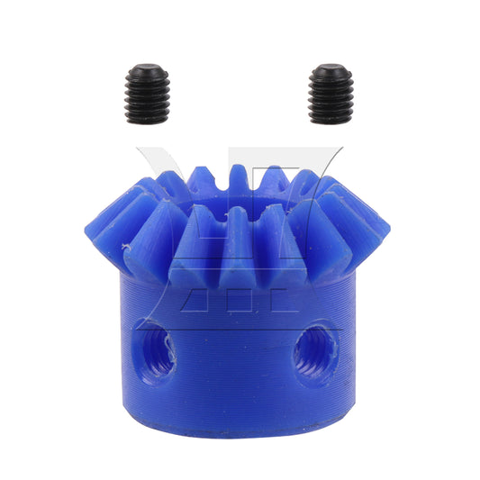 BQLZR Tapered Bevel Pinion Gear 1.5 Module 16 T M12 for Hardware 1:1 Blue Nylon Set