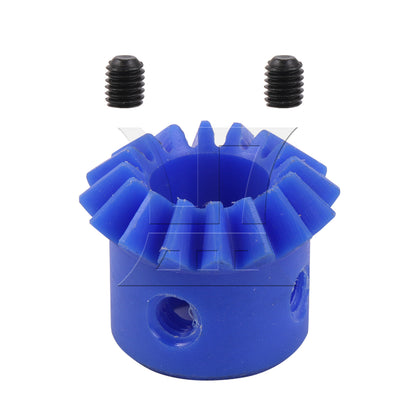 BQLZR Tapered Bevel Pinion Gear 1.5 Module 16 T M12 for Hardware 1:1 Blue Nylon Set