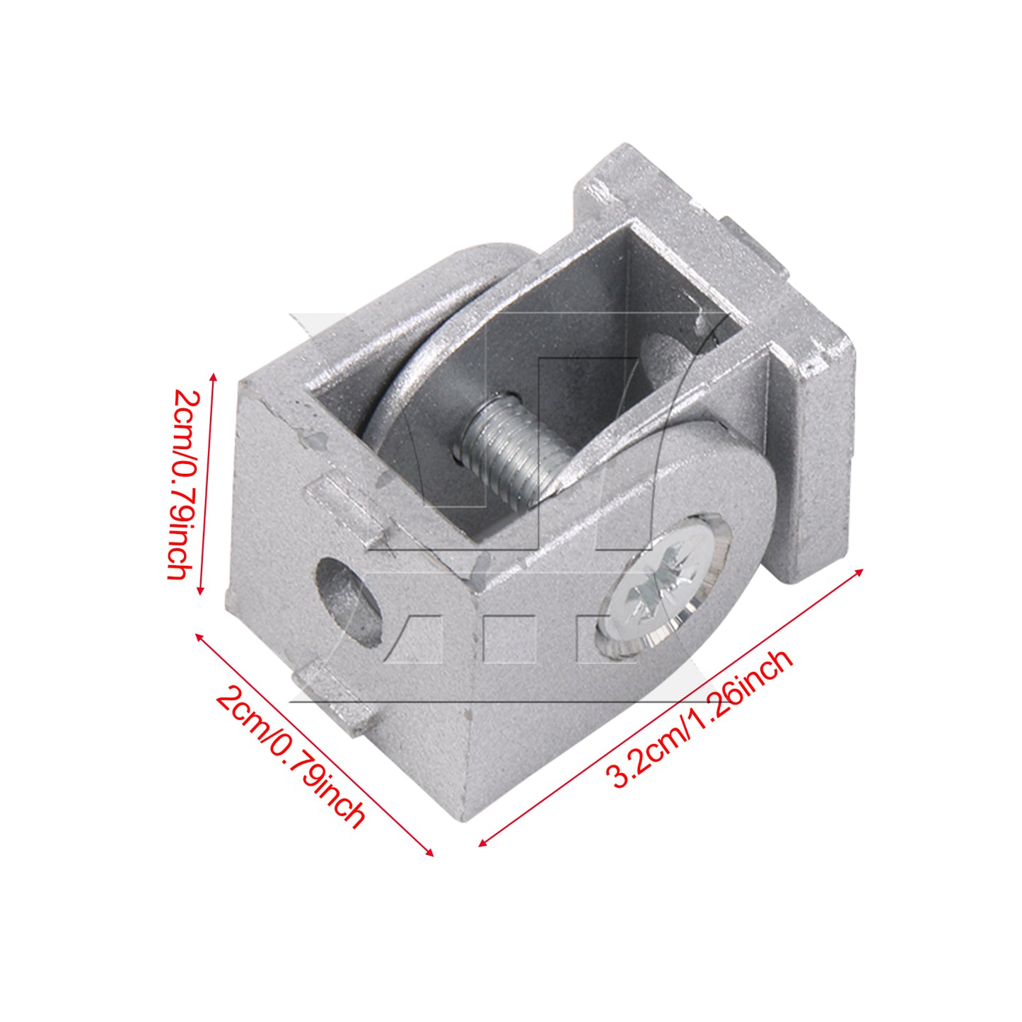 BQLZR 3.2x2cm Zinc Alloy Flexible Pivot Joint Hinges for Aluminum Type 2020