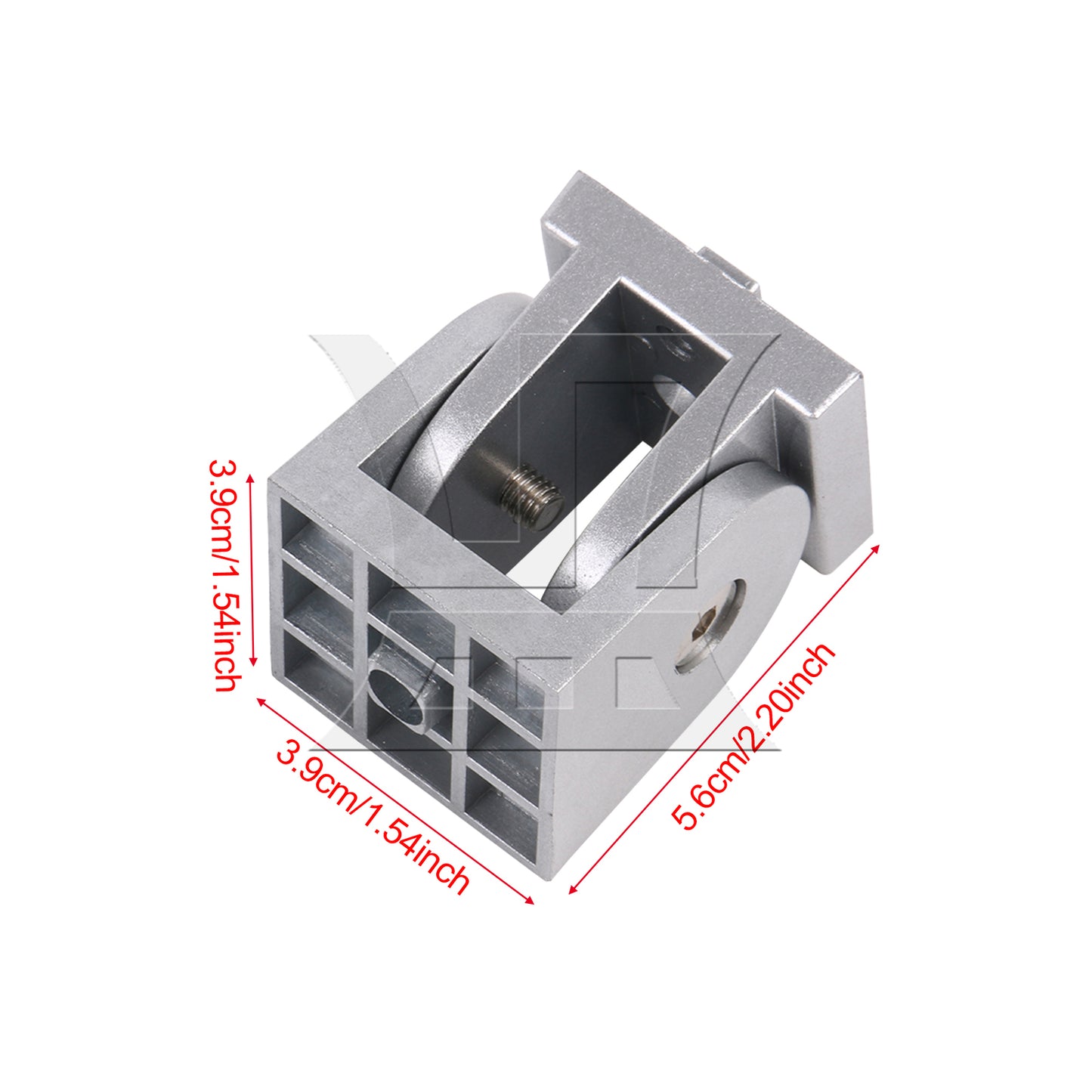 BQLZR Silver Living Hinge 4040 Series Aluminum Extrusion Type Fitting 0.67 Inch