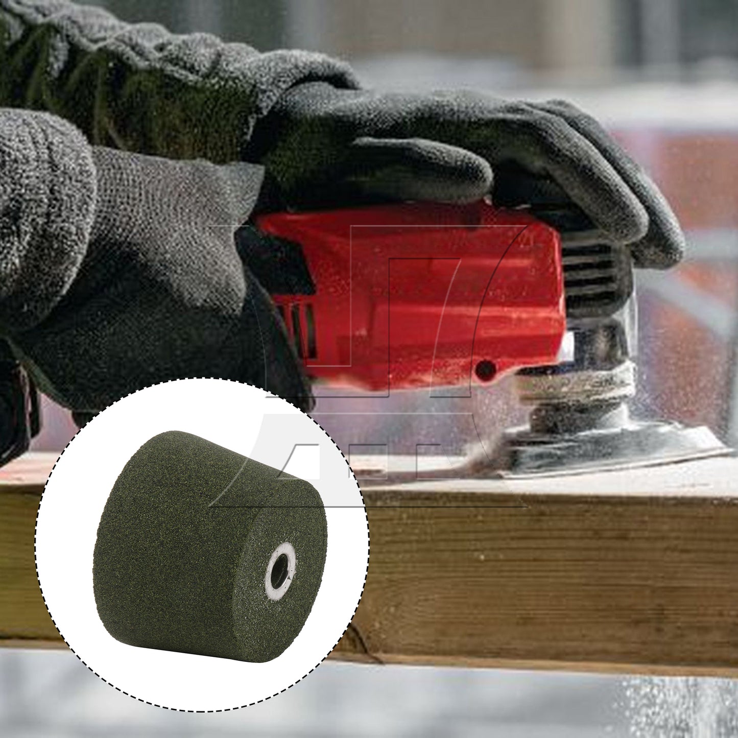 BQLZR Grinding Wheel Disc 50# for Stone Polishing Tool M10 Thread 2.36 x 2.87 Inch