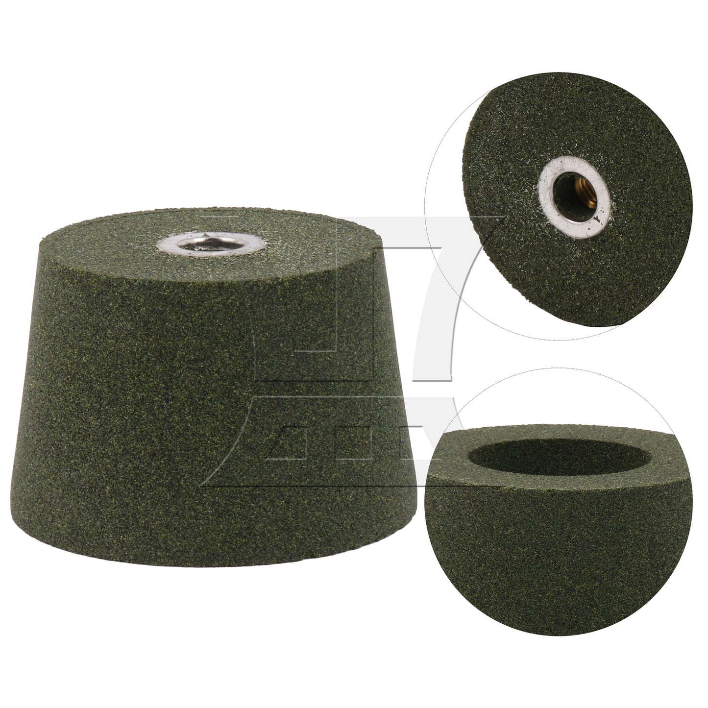 BQLZR Grinding Wheel Disc 50# for Stone Polishing Tool M10 Thread 2.36 x 2.87 Inch