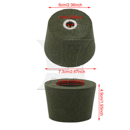 BQLZR Grinding Wheel Disc 50# for Stone Polishing Tool M10 Thread 2.36 x 2.87 Inch