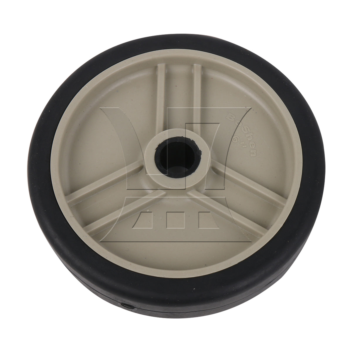 BQLZR 1PC 6 Inch Air Compressor Wheels Casters 16mm Hole Diameter Gray Long Lasting Performance