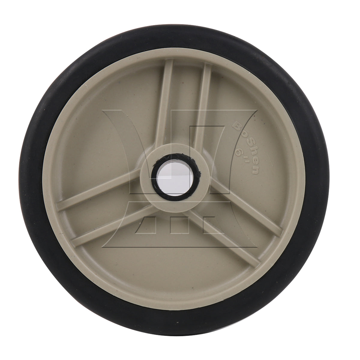 BQLZR 1PC 6 Inch Air Compressor Wheels Casters 16mm Hole Diameter Gray Long Lasting Performance
