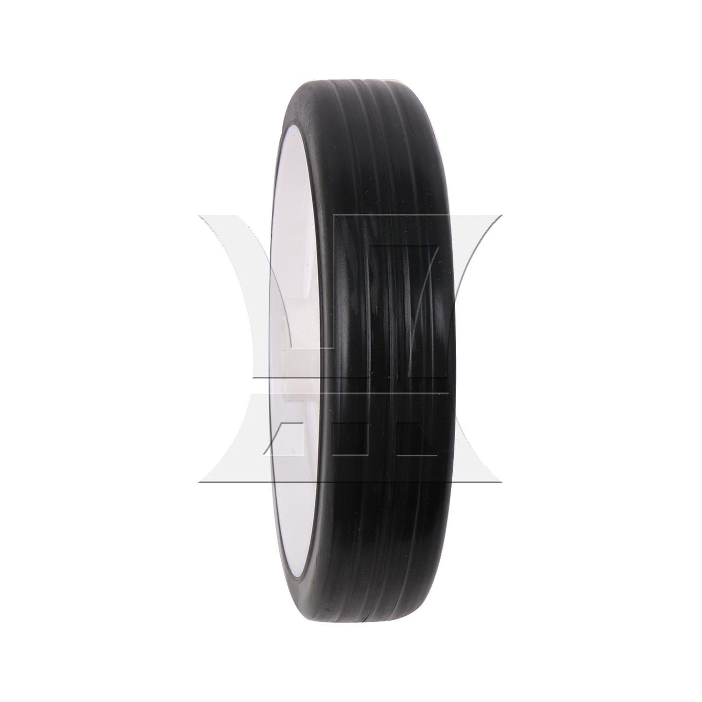 BQLZR 1pc 6 Inch Air Compressor Rubber Wheel White with 13mm Dia Hole Long-lasting Performance